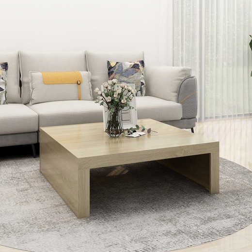 Couchtisch Sonoma-Eiche 100x100x35 cm Spanplatte