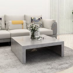 Couchtisch Betongrau 100x100x35 cm Spanplatte