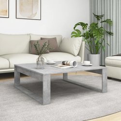Couchtisch Betongrau 100x100x35 cm Spanplatte