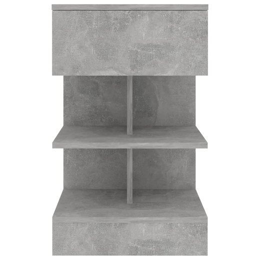 Nachttisch Betongrau 40x35x65 cm Spanplatte