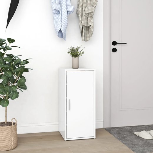 Schuhschrnke 2 Stk. Wei 32x35x70 cm Spanplatte