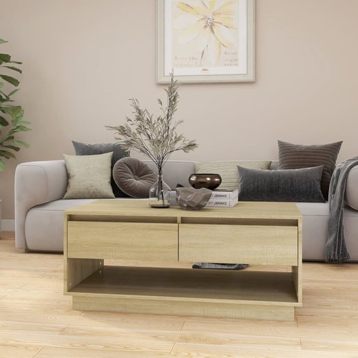 Couchtisch Sonoma-Eiche 102,5x55x44 cm Spanplatte