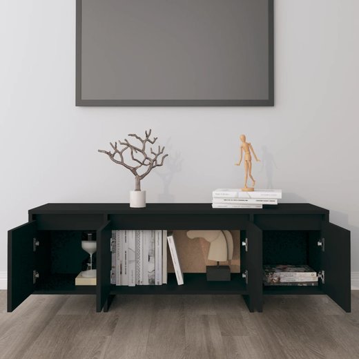 TV-Schrank Schwarz 120x30x40,5 cm Spanplatte