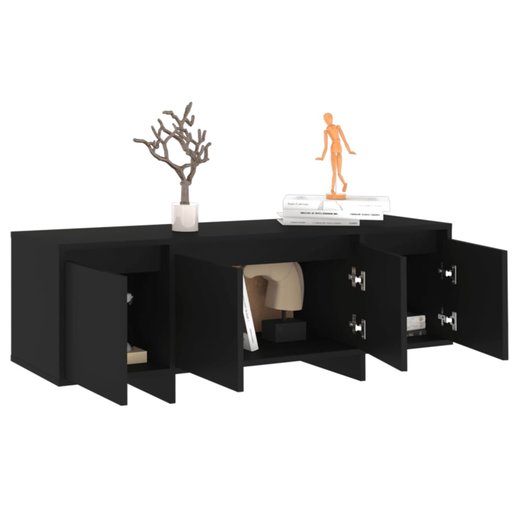 TV-Schrank Schwarz 120x30x40,5 cm Spanplatte