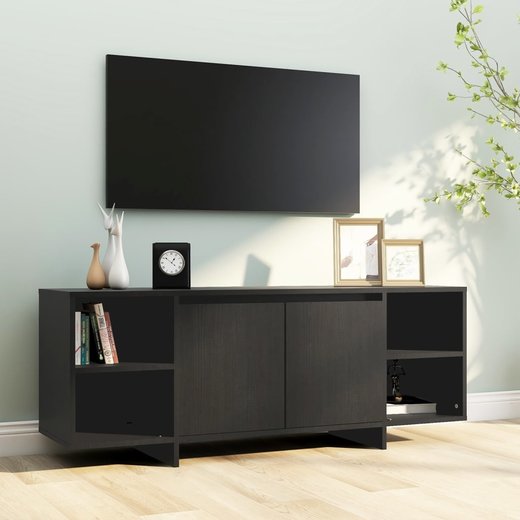 TV-Schrank Schwarz 130x35x50 cm Spanplatte