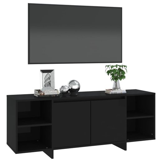 TV-Schrank Schwarz 130x35x50 cm Spanplatte