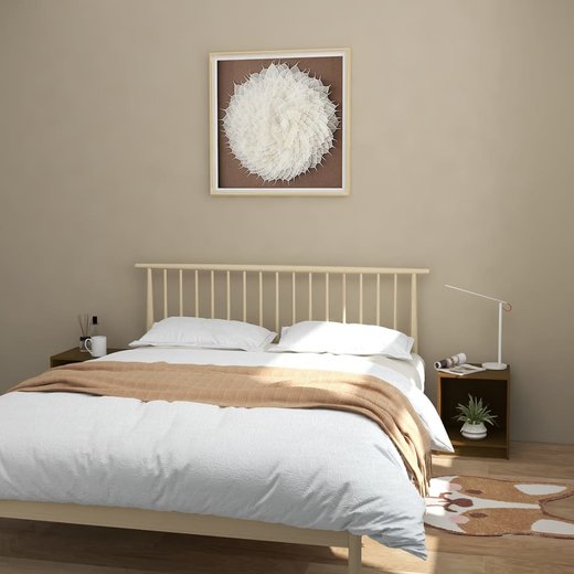 Nachttische 2 Stk. Honigbraun 35,5x33,5x41,5 cm Massivholz Kiefer