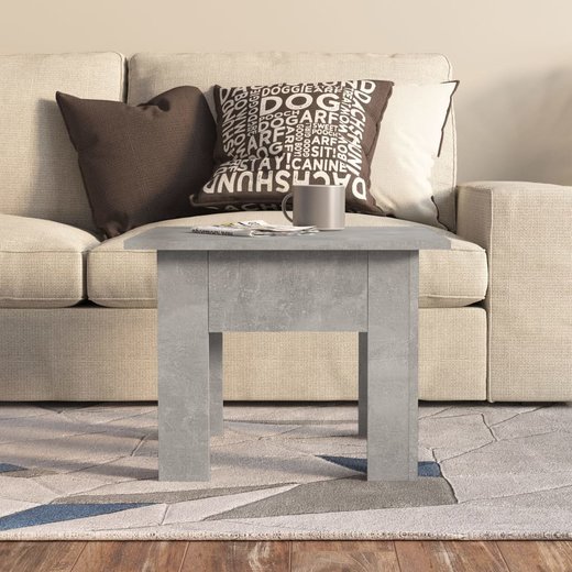 Couchtisch Betongrau 55x55x42 cm Spanplatte