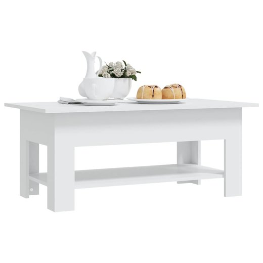 Couchtisch Wei 102x55x42 cm Spanplatte