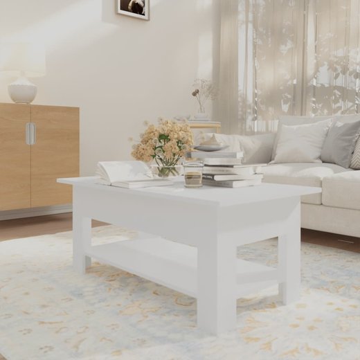 Couchtisch Wei 102x55x42 cm Spanplatte