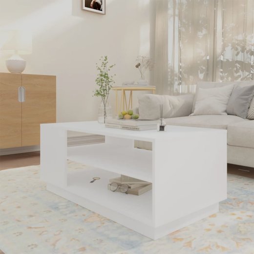 Couchtisch Wei 102x55x43 cm Spanplatte