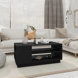 Couchtisch Schwarz 102x55x43 cm Spanplatte
