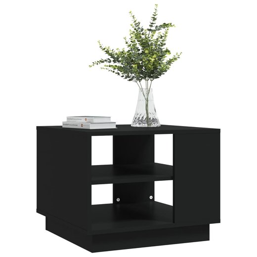 Couchtisch Schwarz 55x55x43 cm Spanplatte