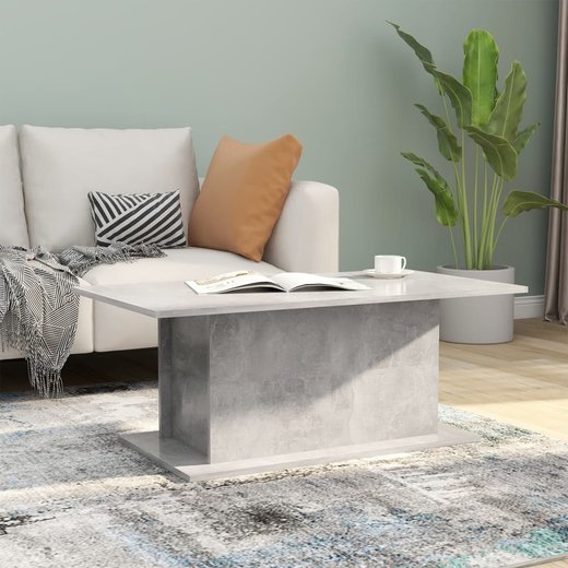 Couchtisch Betongrau 102x55,5x40 cm Spanplatte