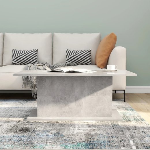 Couchtisch Betongrau 102x55,5x40 cm Spanplatte