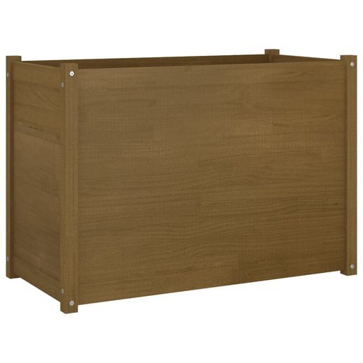Pflanzkbel Honigbraun 100x50x70 cm Massivholz Kiefer