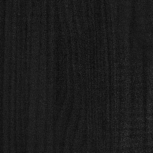 Bcherregal/Raumteiler Schwarz 60x35x135 cm Massivholz Kiefer