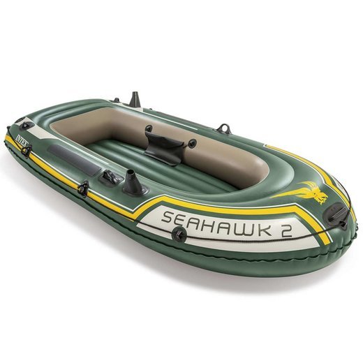 Intex Seahawk 2 Schlauchboot-Set mit Rudern und Pumpe 68347NP