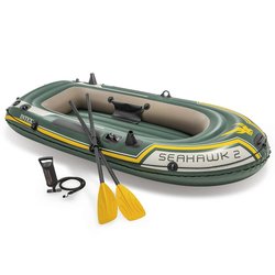 Intex Seahawk 2 Schlauchboot-Set mit Rudern und Pumpe...