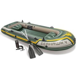 Intex Seahawk 4 Schlauchboot-Set mit Rudern und Pumpe...