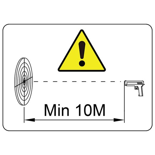 Zielscheiben-Halterung Kugelfang 14cm + 100 Papier-Zielscheiben