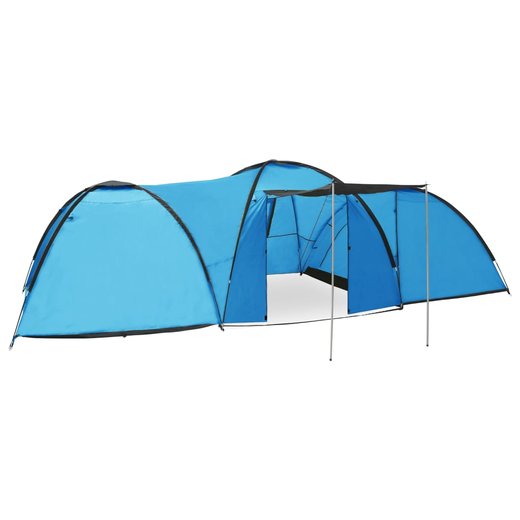 Camping-Igluzelt 650240190 cm 8 Personen Blau