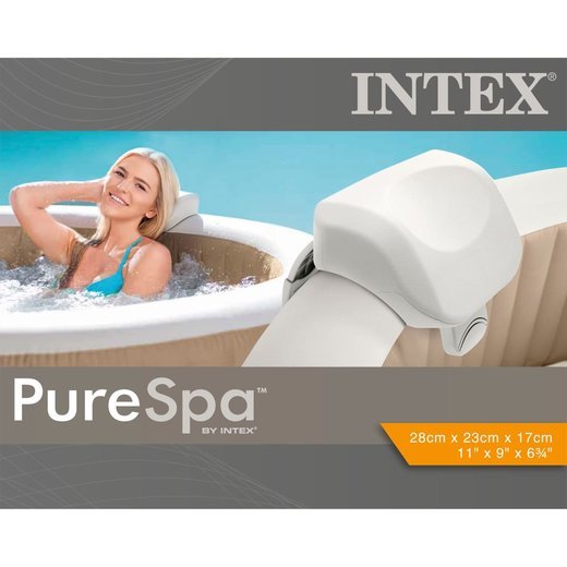 Intex Premium PureSpa Kopfsttze Wei 28x23x17 cm Schaumstoff