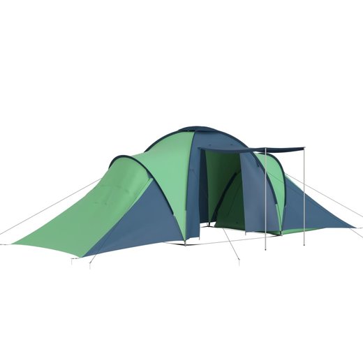 Campingzelt 6 Personen Blau und Grn