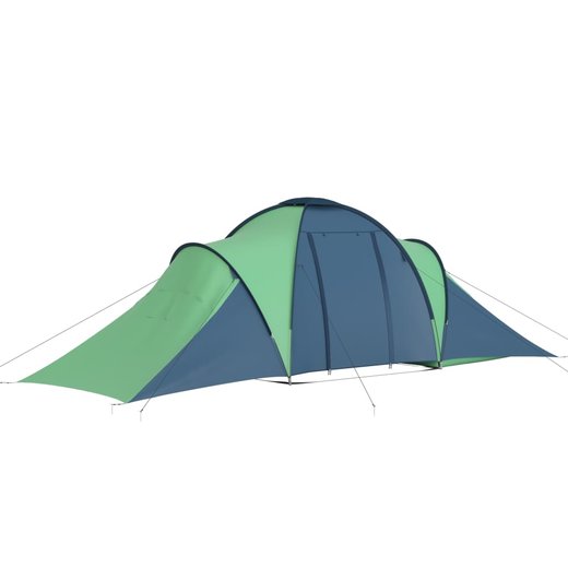 Campingzelt 6 Personen Blau und Grn