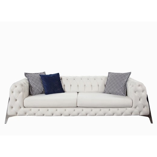 Perla Sofa Set 3`er + 2`er + Sessel 1126 - Grn Gold
