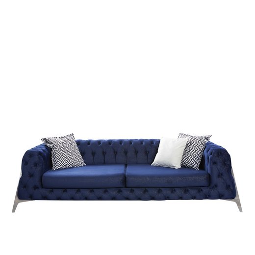 Perla Sofa Set 2`er + Sessel 1103 - Senfgelb Silber