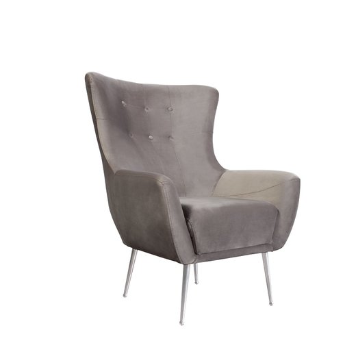 Perla Sofa Set 2`er + Sessel 1131 - Dunkelgrau Silber