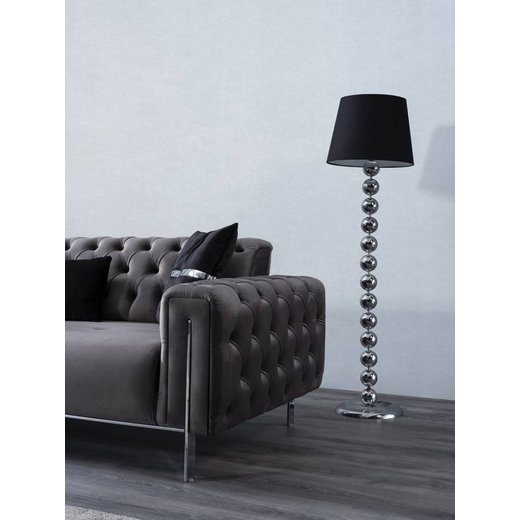 Mostar Sofa Set 2`er + Sessel 1131 - Dunkelgrau Gold