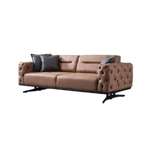 Basel Sofa Set 2`er + Sessel 1108 - Grau