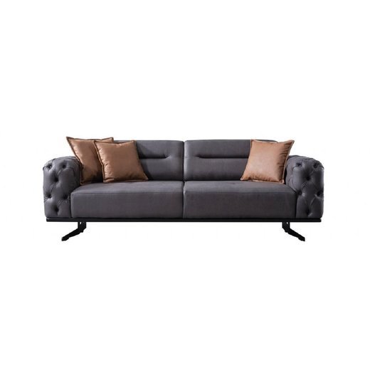 Basel Sofa Set 3 Sitzer 1105 - Dunkelbraun