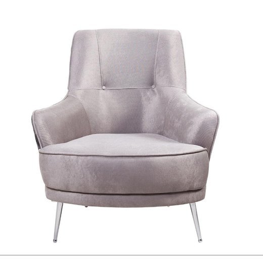 Berlin Sofa Set 3`er + Sessel 1131 - Dunkelgrau Chrom