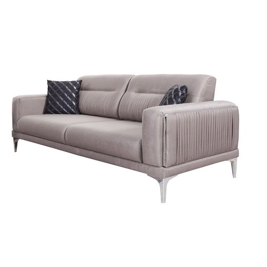Berlin Sofa Set 3 Sitzer 1102 - Braun Gold