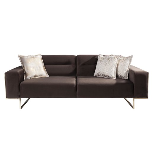 Monza Sofa Set 2 Sitzer 1108 - Grau Silber