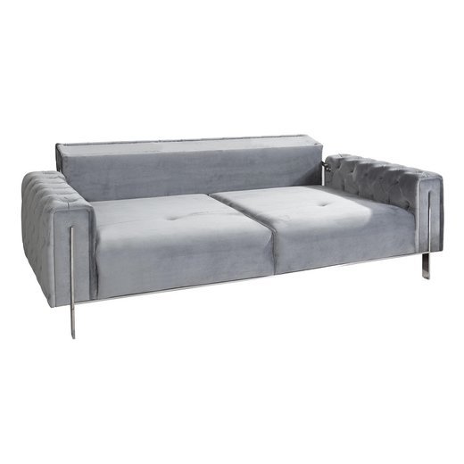 Mostar Sofa Set 3`er + 3`er + Sessel 1109 - Blau Silber