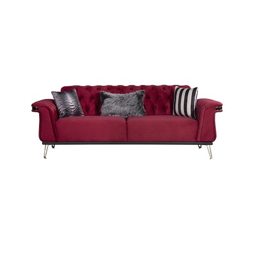 Grand Sofa Set Sessel 1110 - Altrosa Silber
