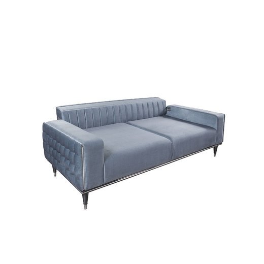 Bugatti Sofa Set Sessel Schwarz/Silber 1132 - Dunkelblau