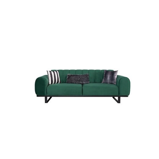Torya Sofa Set 3 Sitzer 1132 - Dunkelblau gestreift