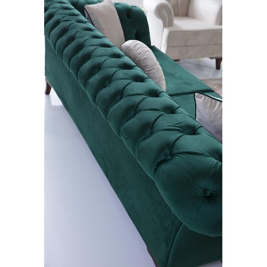 Nora Sofa Set 3 Sitzer 1105 - Dunkelbraun Anthrazit