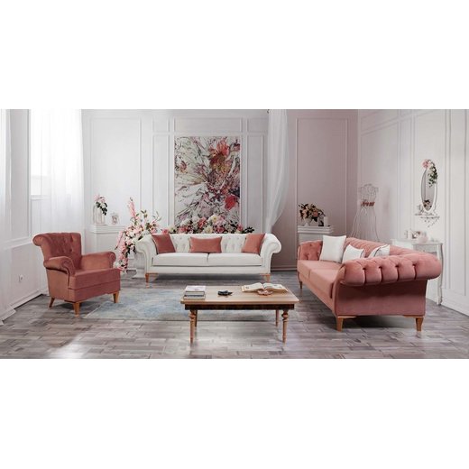 Nora Sofa Set 3 Sitzer 1130 - Bordo Eiche