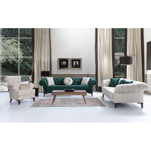 Nora Sofa Set 3 Sitzer 1130 - Bordo Eiche