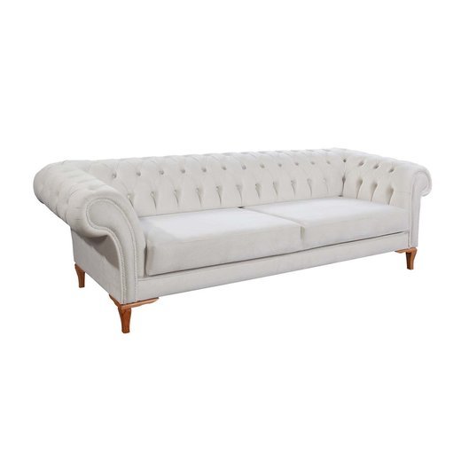 Nora Sofa Set 3 Sitzer 1134 - Hellbraun Anthrazit