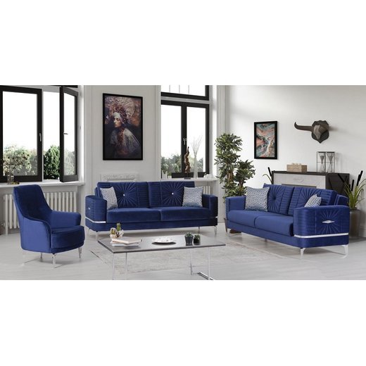 Madrid Sofa Set 2 Sitzer 1126 - Grn Gold