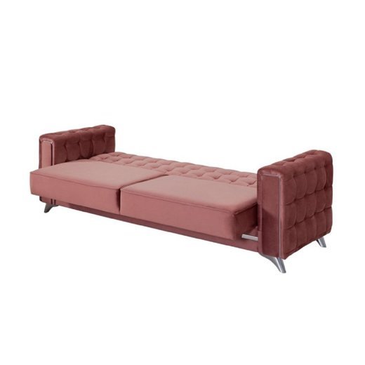 Porto Sofa Set 3`er + 2`er + Sessel 1131 - Dunkelgrau Silber