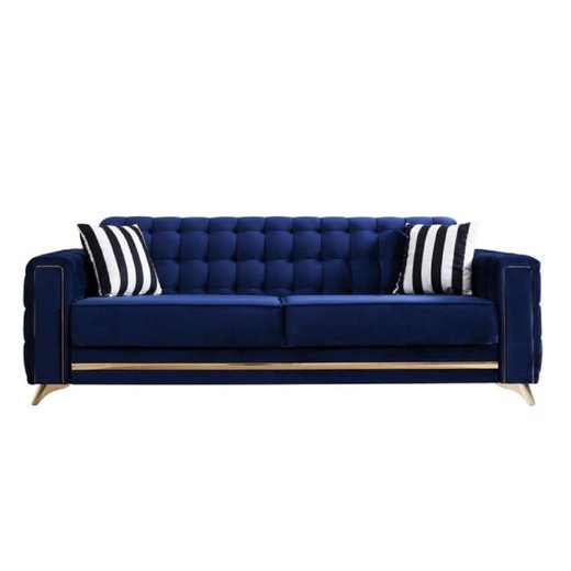 Porto Sofa Set 3`er + 2`er + Sessel 1121 - S.Beige Silber