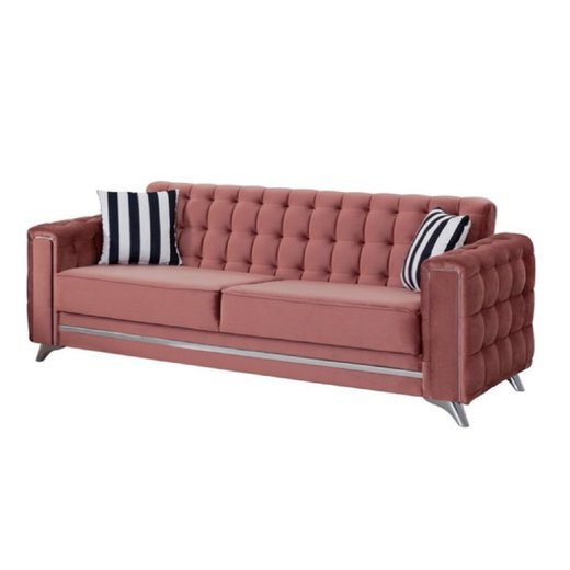 Porto Sofa Set 3`er + 2`er + Sessel 1121 - S.Beige Silber